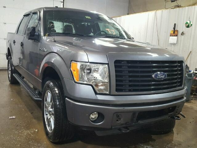 1FTFW1EF2EFC23608 - 2014 FORD F150 SUPER GRAY photo 1