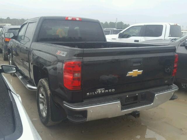 3GCUKREC7EG311379 - 2014 CHEVROLET SILVERADO BLACK photo 3