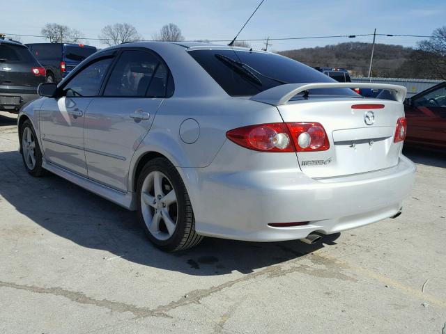 1YVHP84D345N49561 - 2004 MAZDA 6 S SILVER photo 3