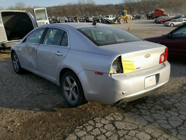 1G1ZC5E07CF196615 - 2012 CHEVROLET MALIBU 1LT SILVER photo 3