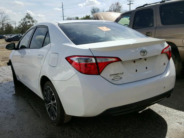 2T1BURHE0EC115583 - 2014 TOYOTA COROLLA L WHITE photo 3