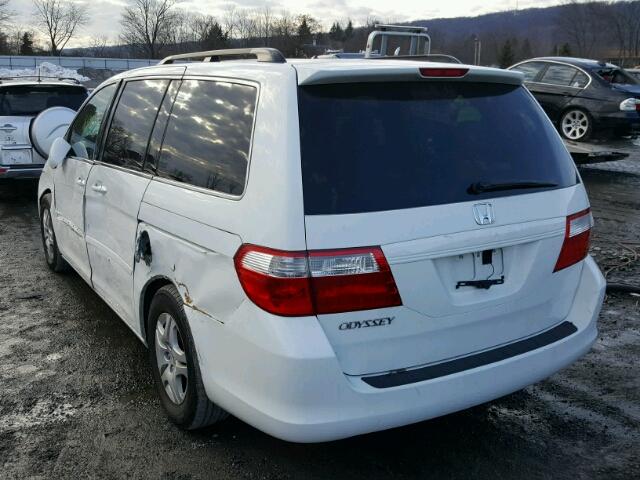 5FNRL38747B457780 - 2007 HONDA ODYSSEY EX WHITE photo 3