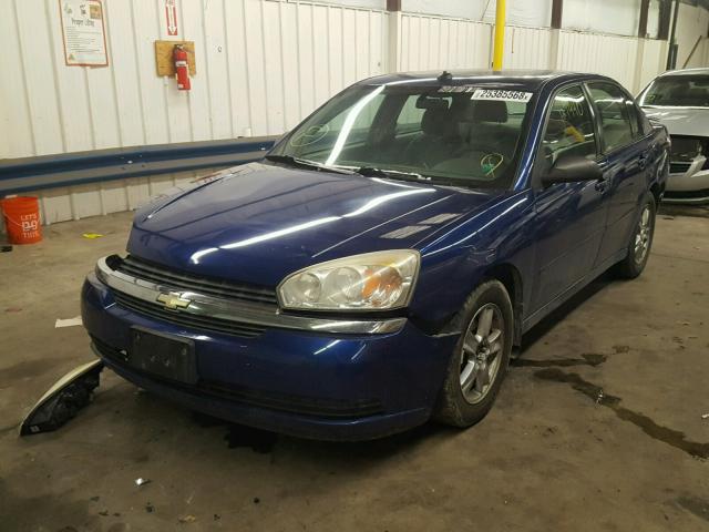 1G1ZT54835F265679 - 2005 CHEVROLET MALIBU LS BLUE photo 2