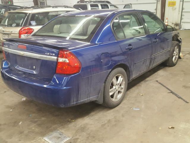 1G1ZT54835F265679 - 2005 CHEVROLET MALIBU LS BLUE photo 4