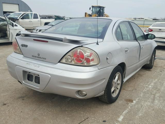 1G2NF52E34M645304 - 2004 PONTIAC GRAND AM S SILVER photo 4