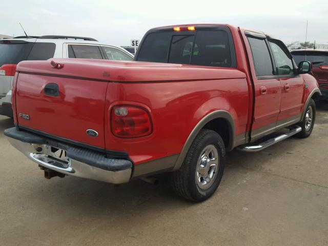 1FTRW07L61KC48460 - 2001 FORD F150 SUPER RED photo 4