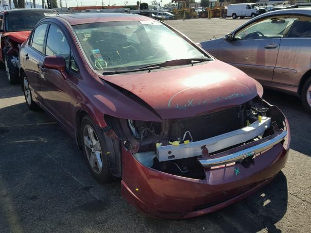 1HGFA16837L133355 - 2007 HONDA CIVIC EX RED photo 1