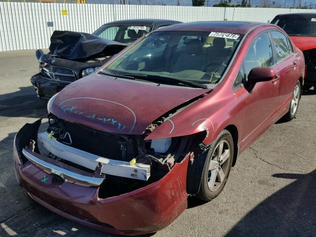 1HGFA16837L133355 - 2007 HONDA CIVIC EX წითელი ფოტო 2