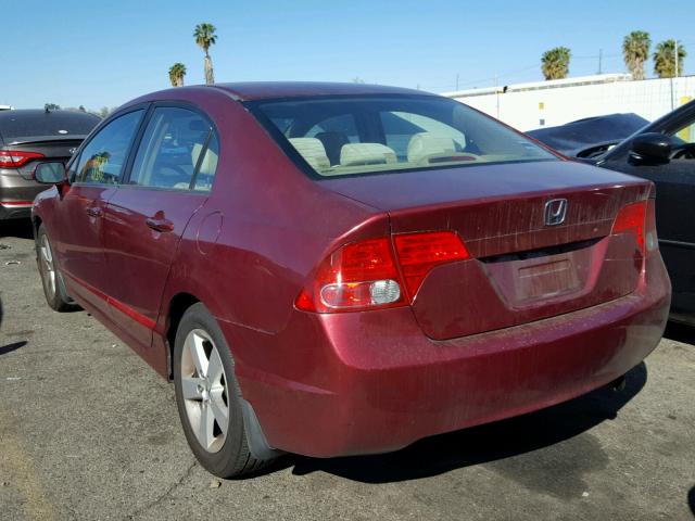 1HGFA16837L133355 - 2007 HONDA CIVIC EX RED photo 3