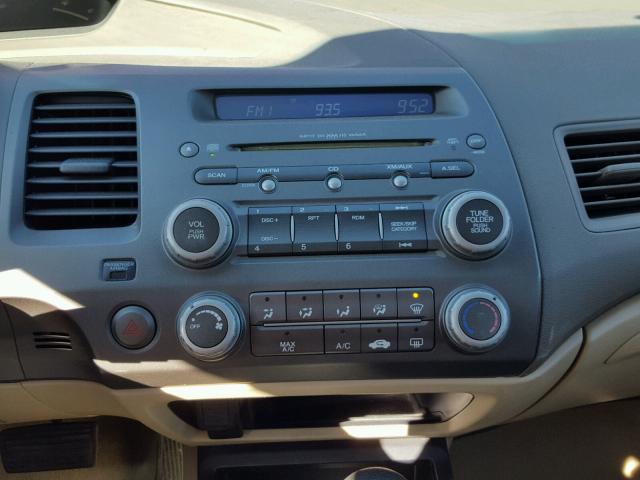 1HGFA16837L133355 - 2007 HONDA CIVIC EX წითელი ფოტო 9