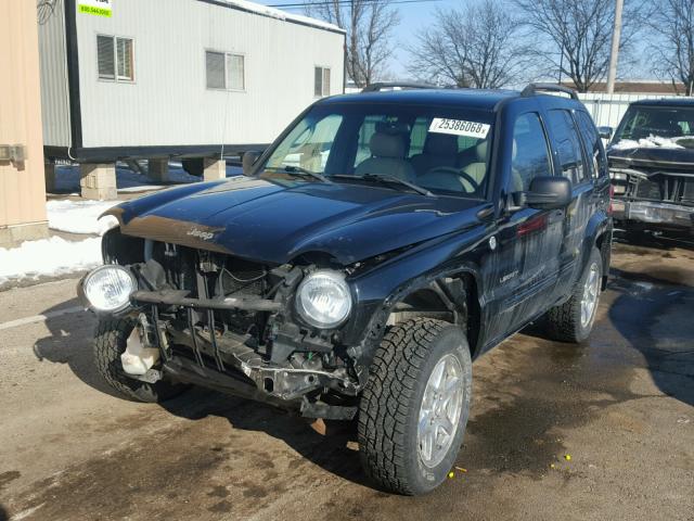 1J4GL58K74W243858 - 2004 JEEP LIBERTY LI BLACK photo 2