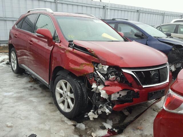 2T2BK1BA7BC107064 - 2011 LEXUS RX 350 RED photo 1