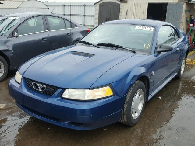 1FAFP4045XF170948 - 1999 FORD MUSTANG BLUE photo 2