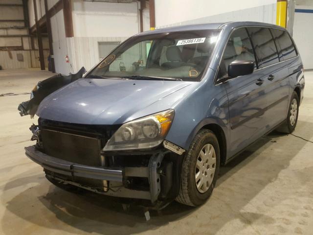 5FNRL3H23AB001779 - 2010 HONDA ODYSSEY LX BLUE photo 2