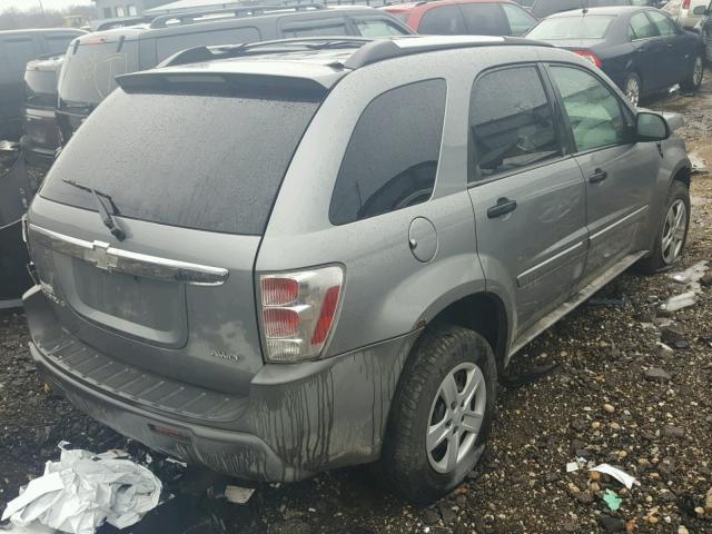 2CNDL23F656190417 - 2005 CHEVROLET EQUINOX LS GRAY photo 4