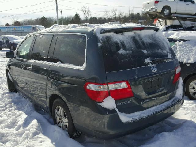 5FNRL38796B030951 - 2006 HONDA ODYSSEY EX GRAY photo 3