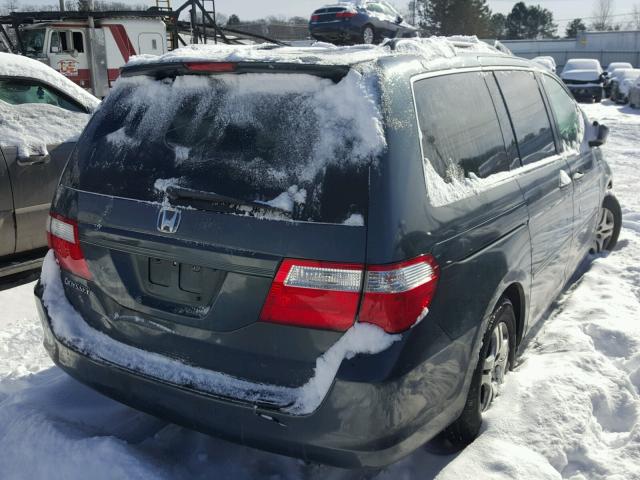 5FNRL38796B030951 - 2006 HONDA ODYSSEY EX GRAY photo 4