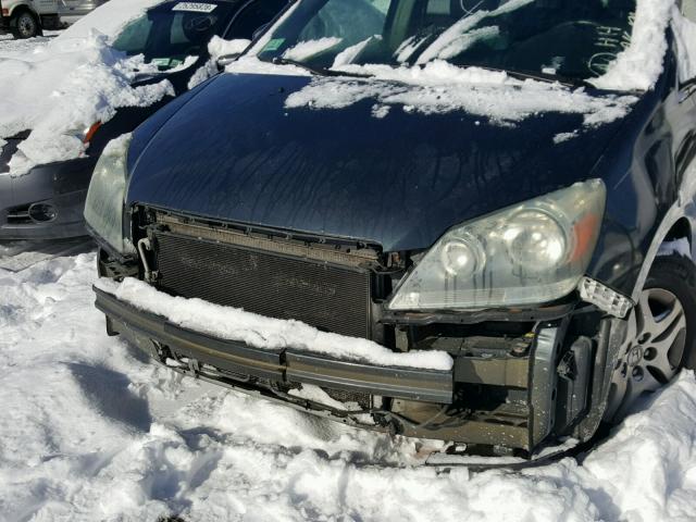 5FNRL38796B030951 - 2006 HONDA ODYSSEY EX GRAY photo 9