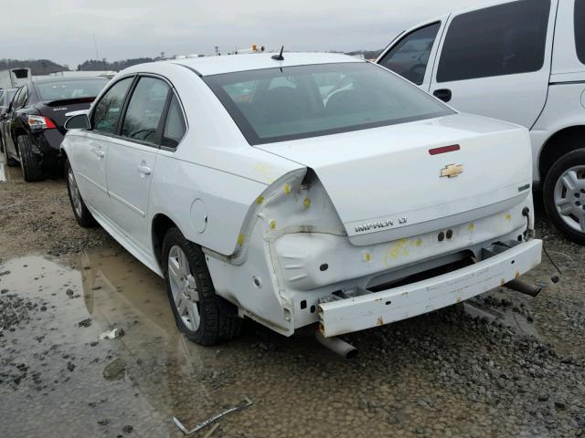 2G1WG5E30D1219663 - 2013 CHEVROLET IMPALA LT WHITE photo 3