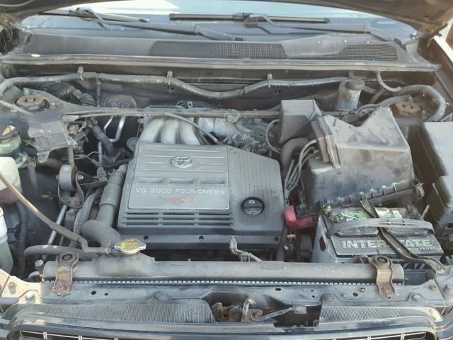 JTEGF21A510007846 - 2001 TOYOTA HIGHLANDER BLACK photo 7