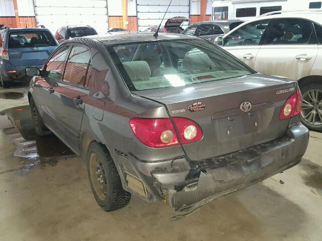 2T1BR32E37C738254 - 2007 TOYOTA COROLLA CE GRAY photo 3