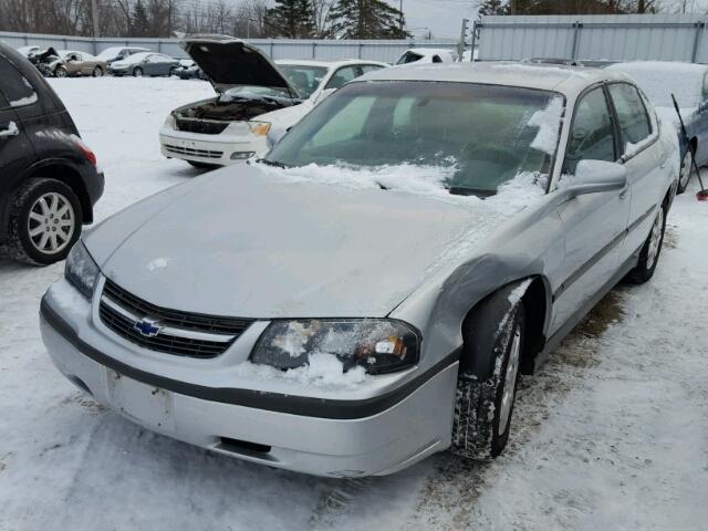 2G1WF52E419183076 - 2001 CHEVROLET IMPALA SILVER photo 2