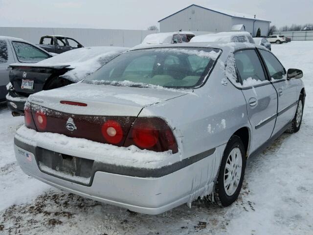 2G1WF52E419183076 - 2001 CHEVROLET IMPALA SILVER photo 4