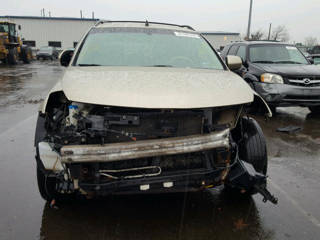 JN8AZ08W55W402463 - 2005 NISSAN MURANO SL GOLD photo 9