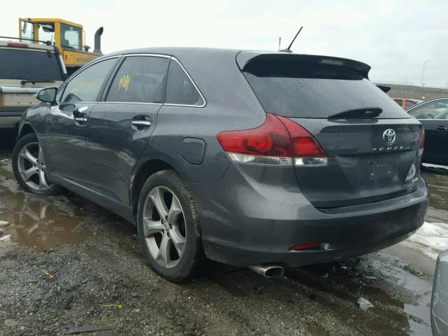 4T3BK3BB7DU086878 - 2013 TOYOTA VENZA LE GRAY photo 3