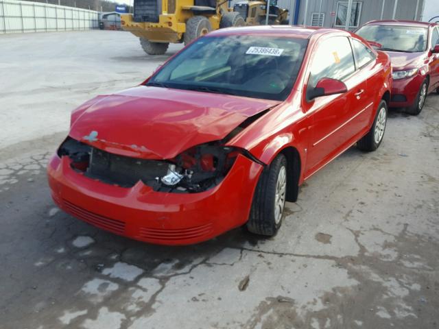 1G1AT18H297258416 - 2009 CHEVROLET COBALT LT RED photo 2