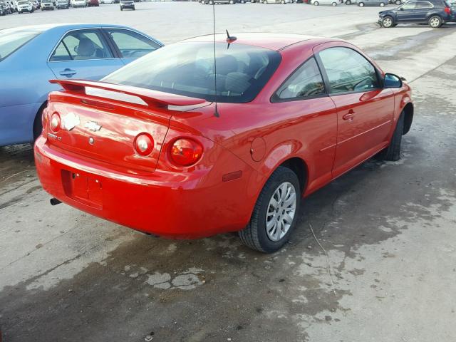 1G1AT18H297258416 - 2009 CHEVROLET COBALT LT RED photo 4