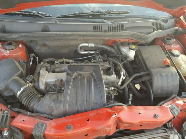 1G1AT18H297258416 - 2009 CHEVROLET COBALT LT RED photo 7