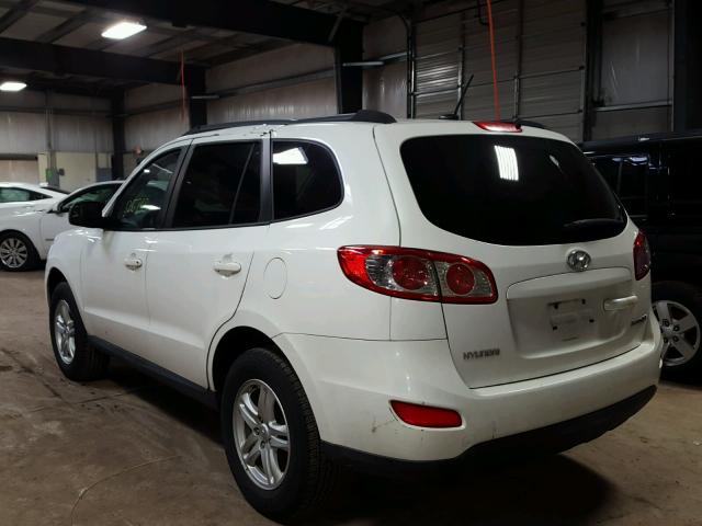 5NMSG3AB6AH401592 - 2010 HYUNDAI SANTA FE G WHITE photo 3