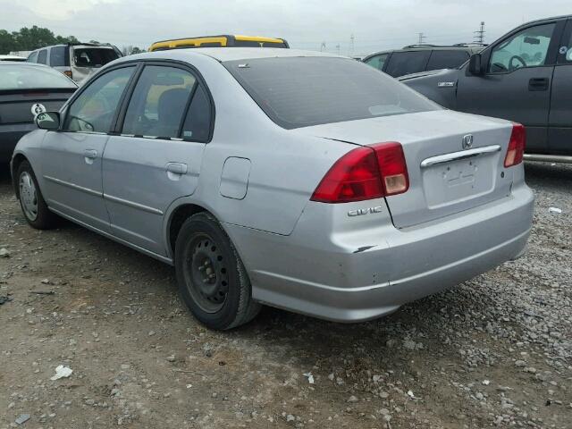 2HGES26762H563408 - 2002 HONDA CIVIC EX SILVER photo 3