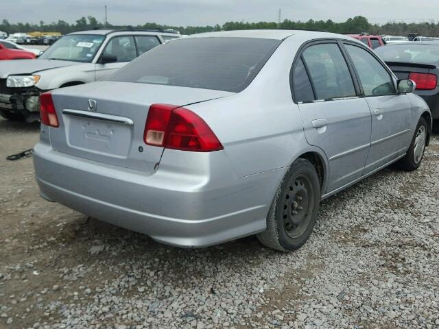 2HGES26762H563408 - 2002 HONDA CIVIC EX SILVER photo 4