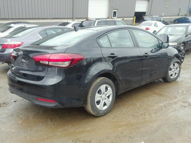 3KPFK4A75HE129071 - 2017 KIA FORTE LX BLACK photo 4