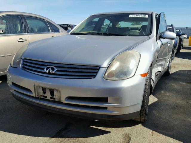 JNKCV51E43M303011 - 2003 INFINITI G35 SILVER photo 2