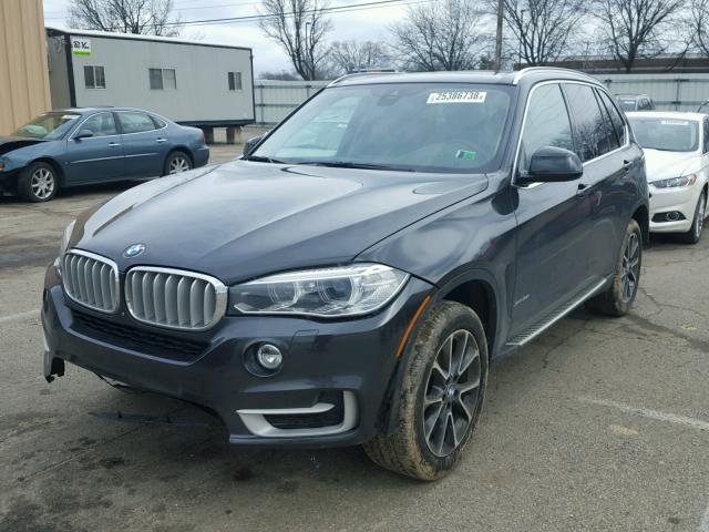 5UXKR0C52F0P04262 - 2015 BMW X5 XDRIVE3 GRAY photo 2