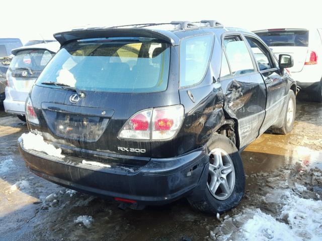 JTJHF10U010209683 - 2001 LEXUS RX 300 BLACK photo 4