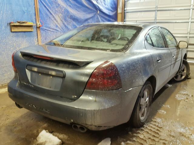 2G2WS542851163041 - 2005 PONTIAC GRAND PRIX GRAY photo 4