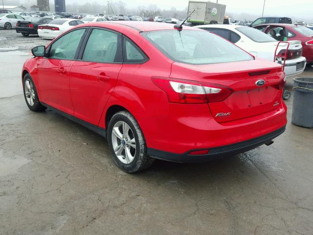 1FADP3F22DL142268 - 2013 FORD FOCUS SE RED photo 3