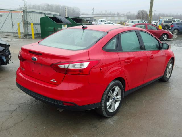 1FADP3F22DL142268 - 2013 FORD FOCUS SE RED photo 4