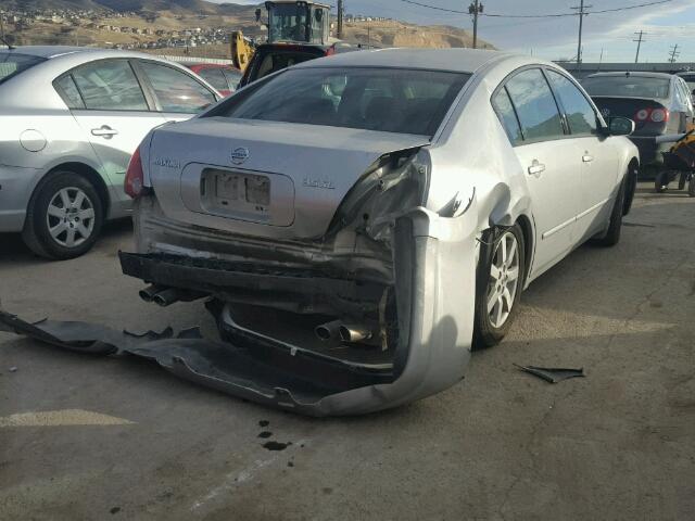 1N4BA41E94C889754 - 2004 NISSAN MAXIMA SE SILVER photo 4