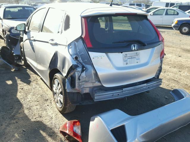 JHMGK5H50GX001381 - 2016 HONDA FIT LX SILVER photo 3