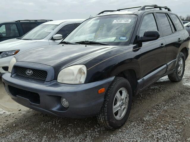 KM8SC13D44U604827 - 2004 HYUNDAI SANTA FE G BLACK photo 2