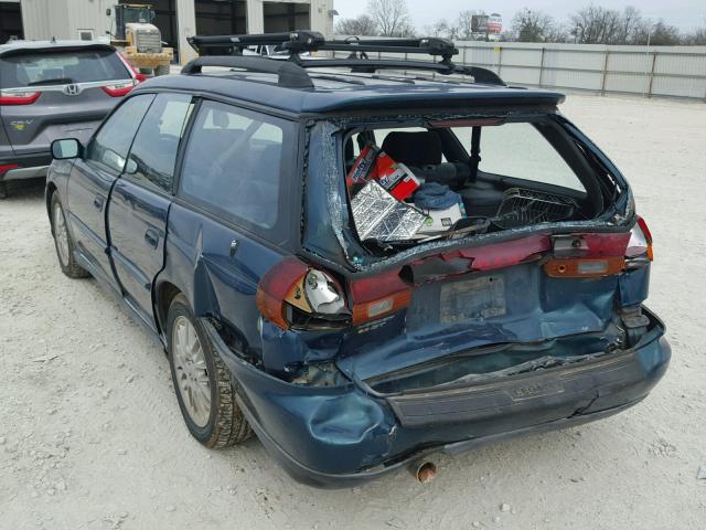 4S3BK6751W7311069 - 1998 SUBARU LEGACY GT GREEN photo 3