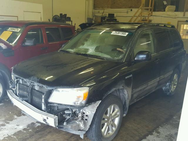 JTEEW21A760026736 - 2006 TOYOTA HIGHLANDER BLACK photo 2