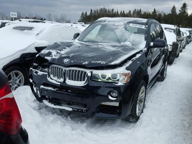 5UXWX7C53G0K36348 - 2016 BMW X3 XDRIVE3 BLACK photo 2