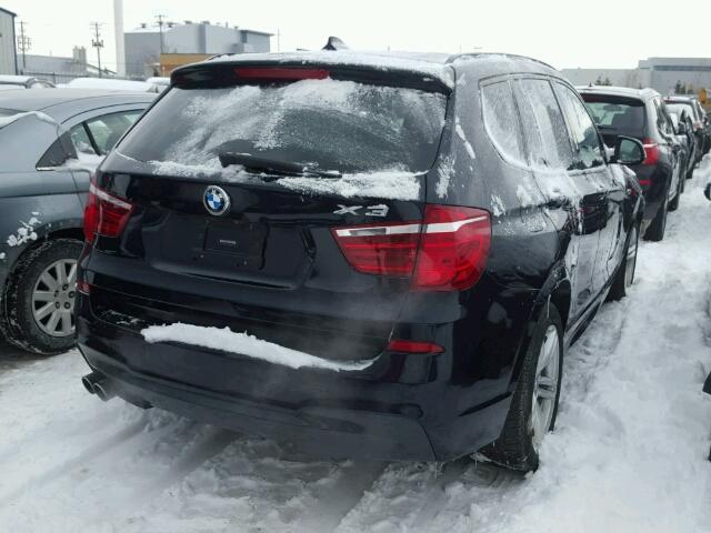 5UXWX7C53G0K36348 - 2016 BMW X3 XDRIVE3 BLACK photo 4