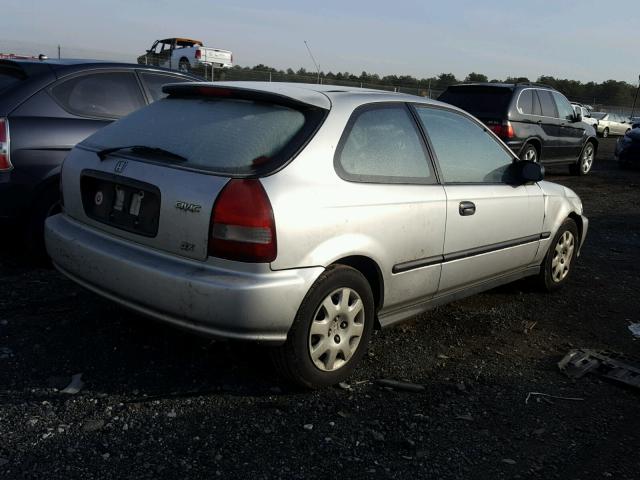 2HGEJ6345YH111401 - 2000 HONDA CIVIC DX SILVER photo 4